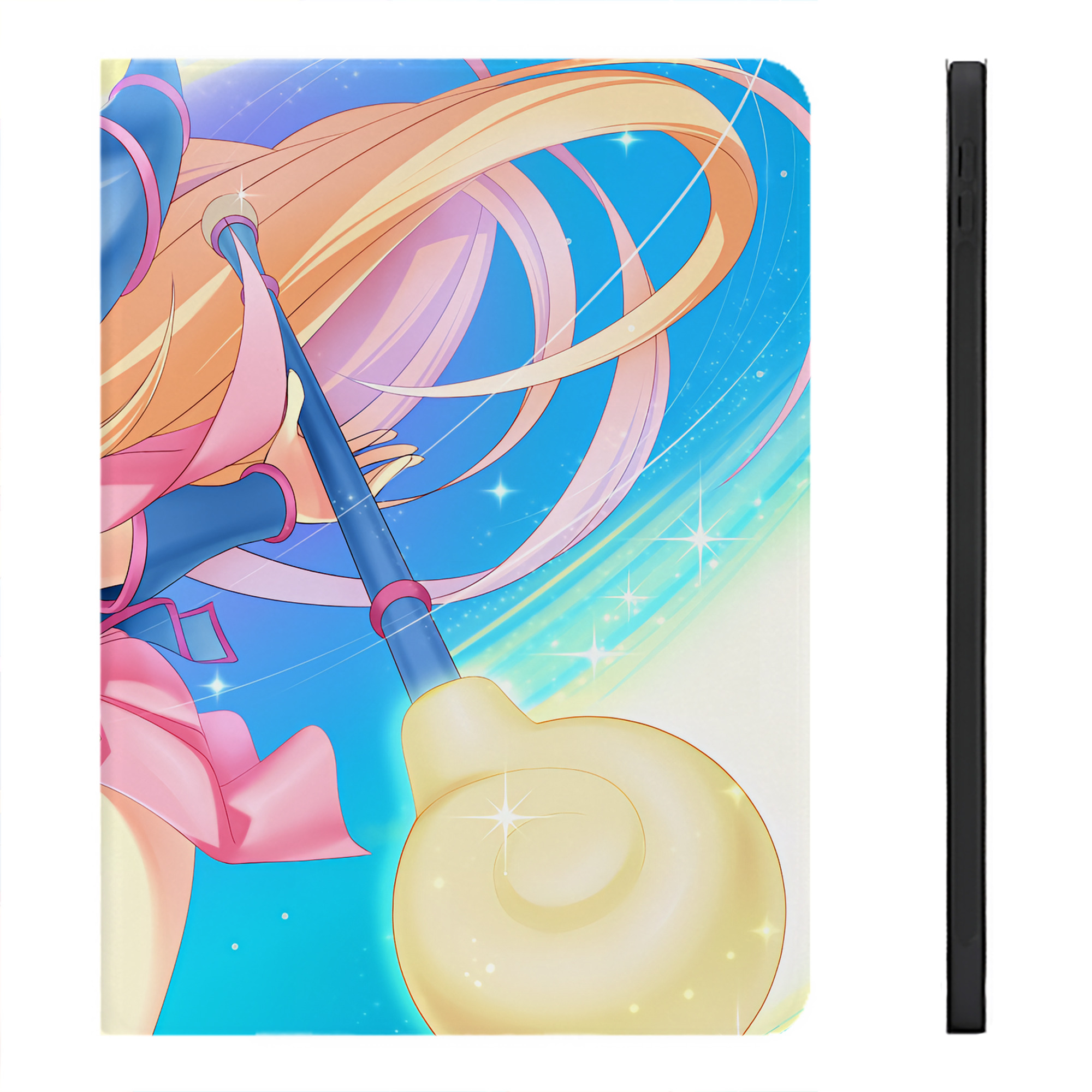 （画像用） 遊☆戯☆王 Yu-Gi-Oh! IPadケース ペンホルダー付き ブックスタイルデザイン
